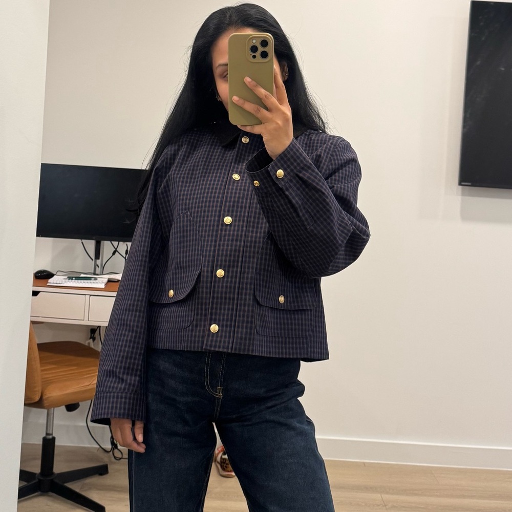 Women's Navy Barn Jacket
